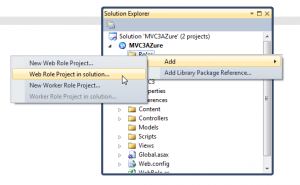 Adicionando projeto ASP.NET MVC 3 como Web Role no Azure
