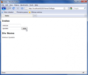 ASP.NET MVC AjaxHelper OnBegin e OnComplete completo