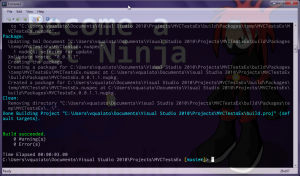 Build gerando pacote NuGet