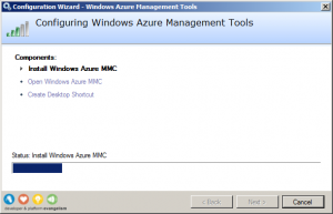 Configuration Wizard - Windows Azure Management Tools