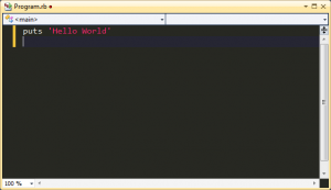 ConsoleApplication IronRuby Visual Studio 2010