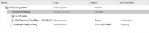 Criando deploy windows azure portal upload