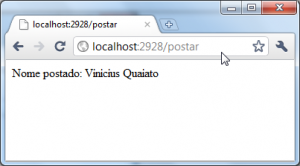 Exibindo dados enviados via POST com Nancy