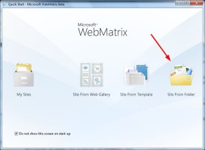 WebMatrix - Criando site