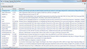 NuGet com out-gridview cmdlet