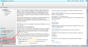 Windows Azure Portal - AppFabric