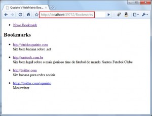 WebMatrix - rodando web site