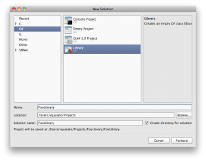 Criando Class Library para ser o SUT no MonoDevelop