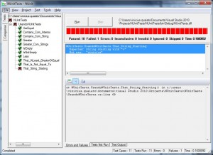 Teste falhando com NUnitTests