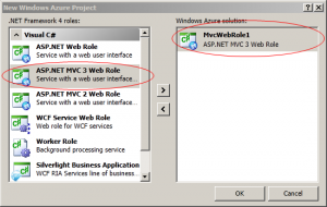 Windows Azure ASP NET MVC 3 Web Role
