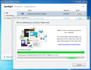 Windows Phone 7.1 tools beta 2