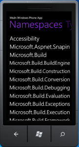 App MSDN no Windows Phone 7