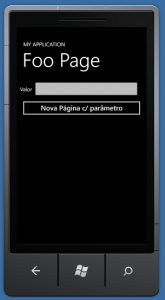 Windows Phone NavigationService com parametros