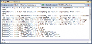 Instalando MVCScaffolding