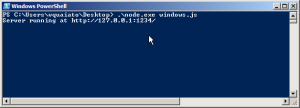 rodando nodejs no windows