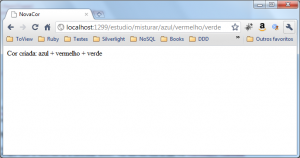 Rota funcionando