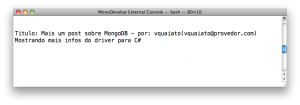 saida execucao Find com Query.EQ