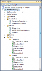 MVC Scaffolding relacionamento simples